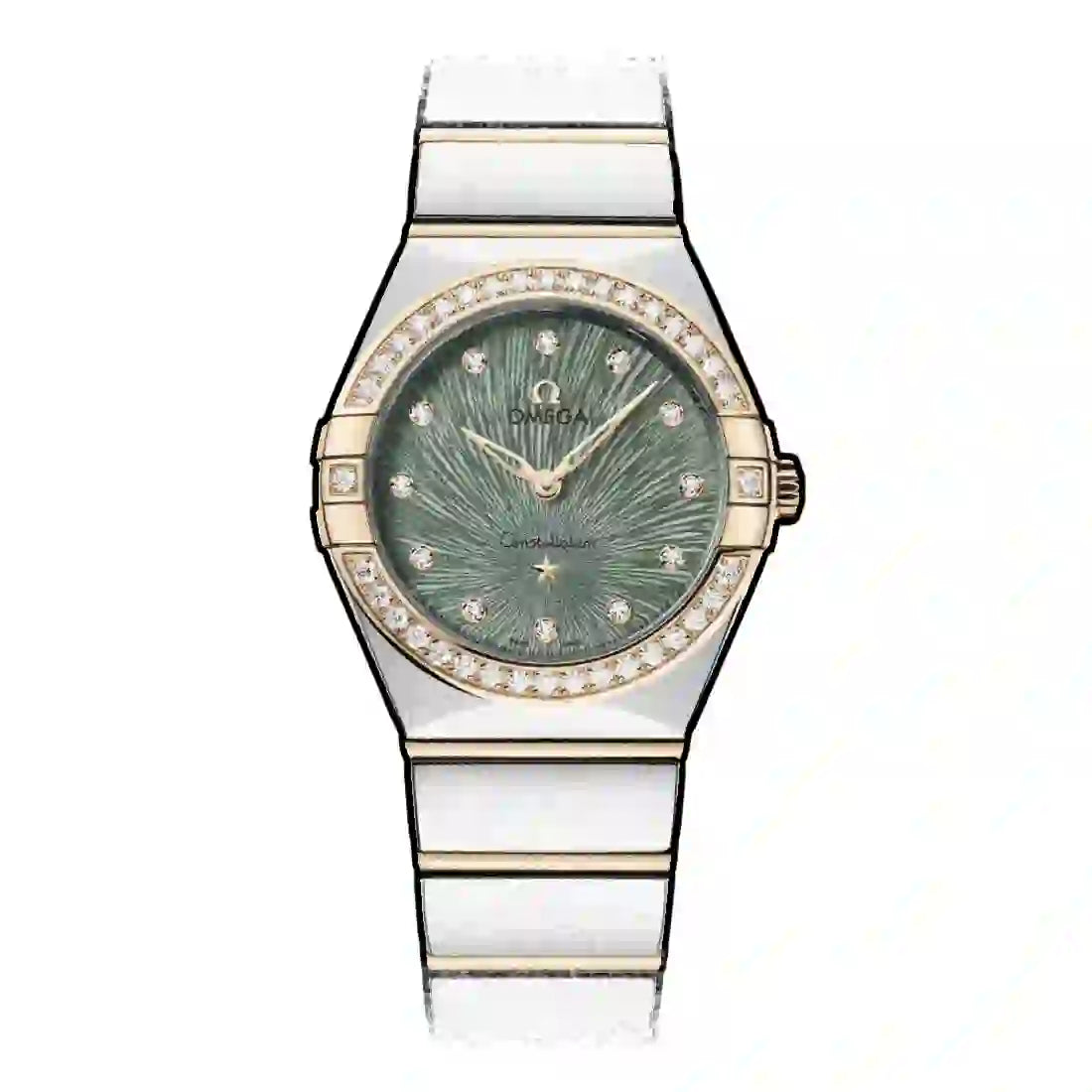 Omega Constellation Quartz Green 28mm