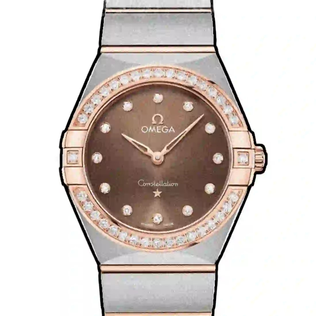 Omega Constellation Manhattan Quartz Brown 28mm