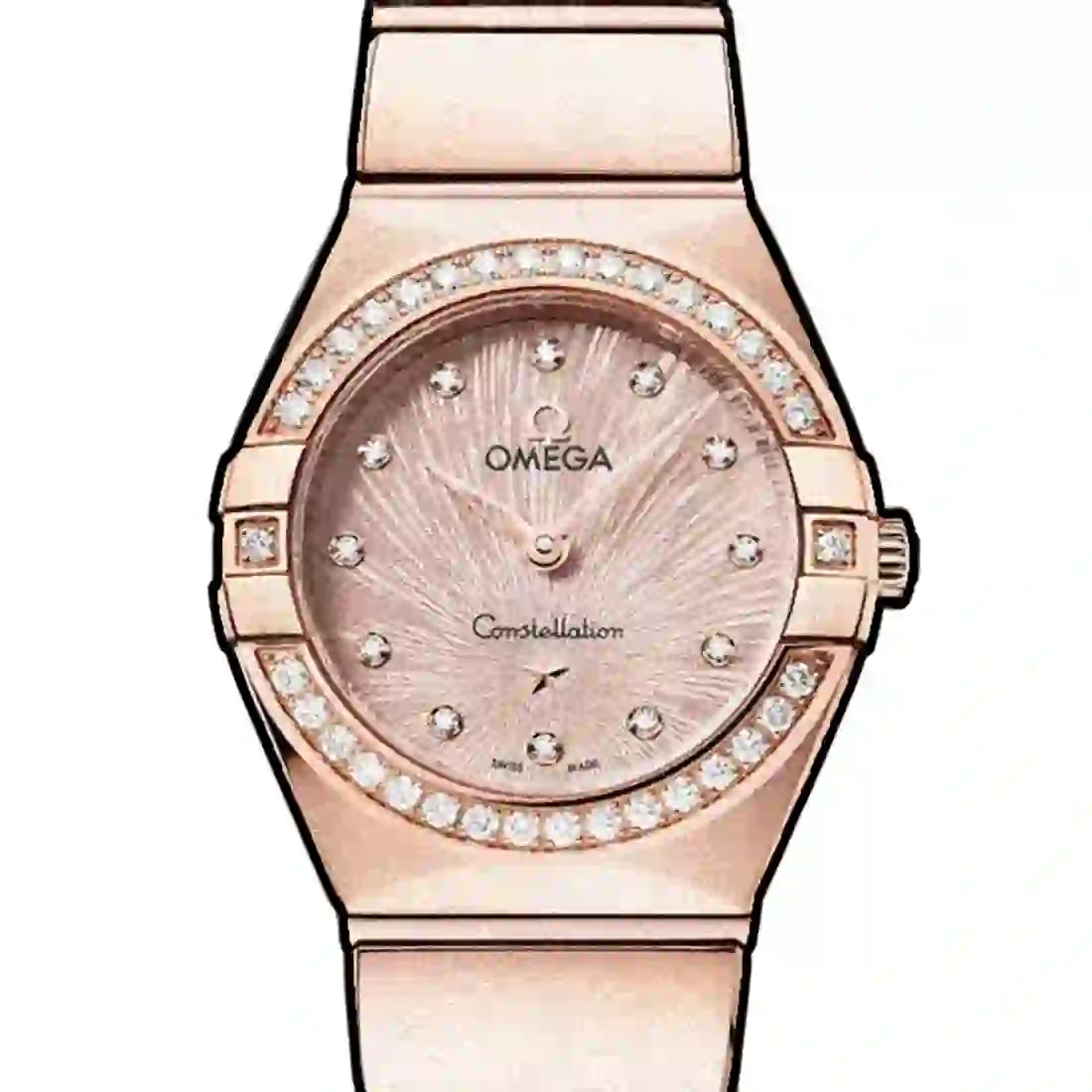 Omega Constellation Quartz Pink 25mm