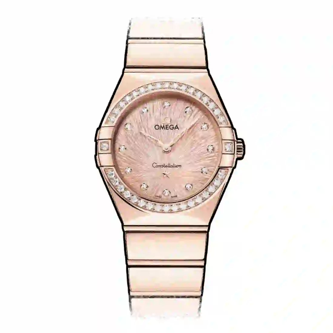 Omega Constellation Quartz Pink 28mm