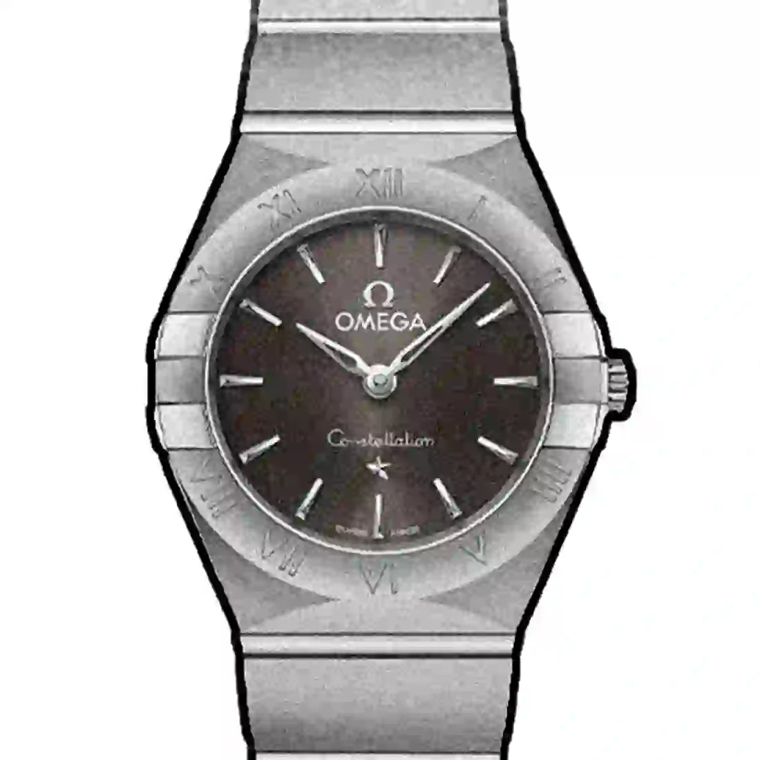 Omega Constellation Quarz Grau