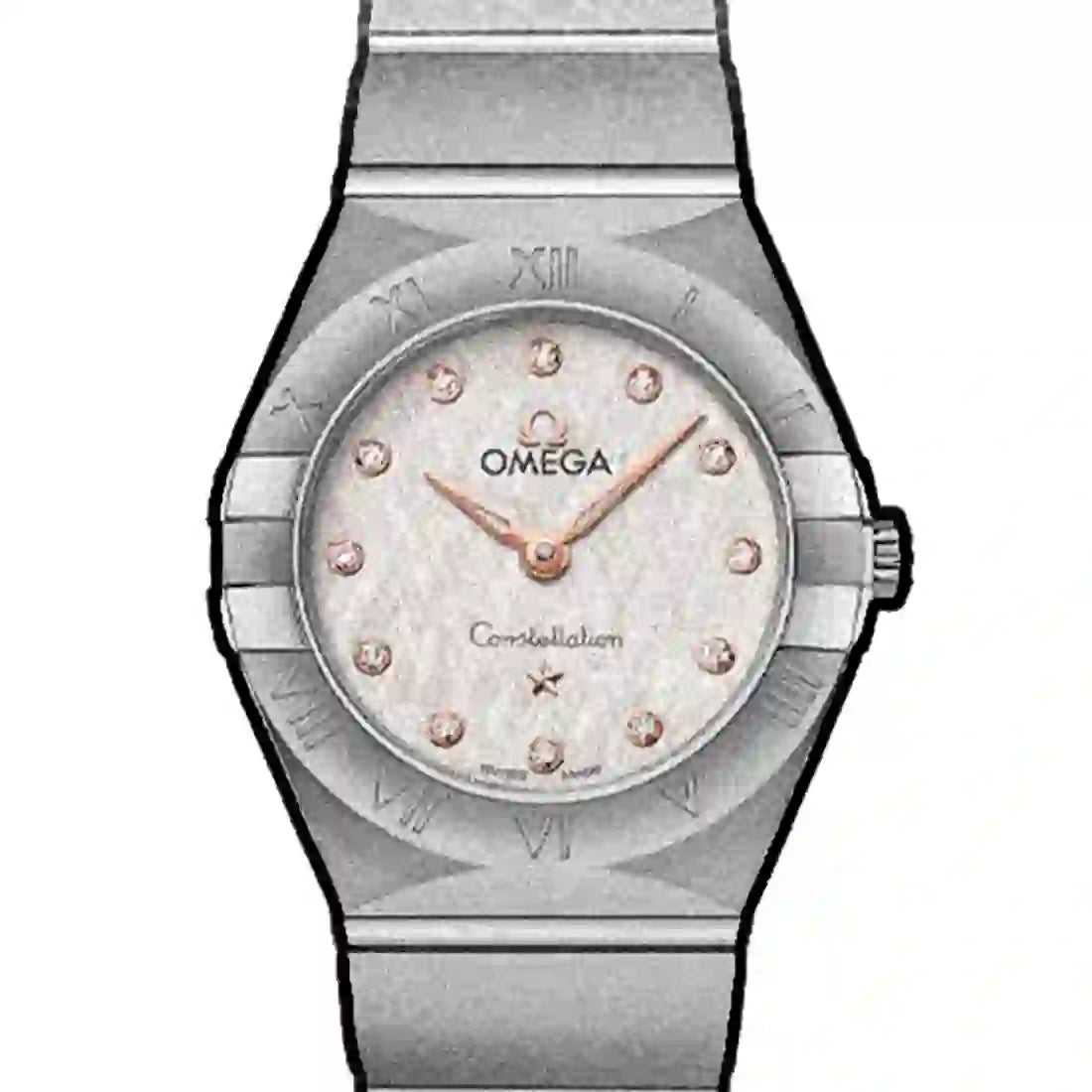 Omega Constellation Quarz Silber