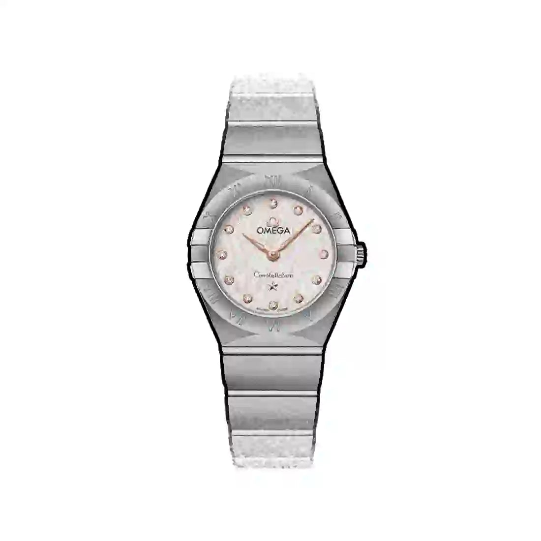 Omega Constellation Quarz Silber