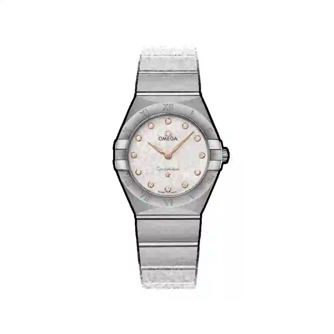 Omega Constellation Quarz Silber