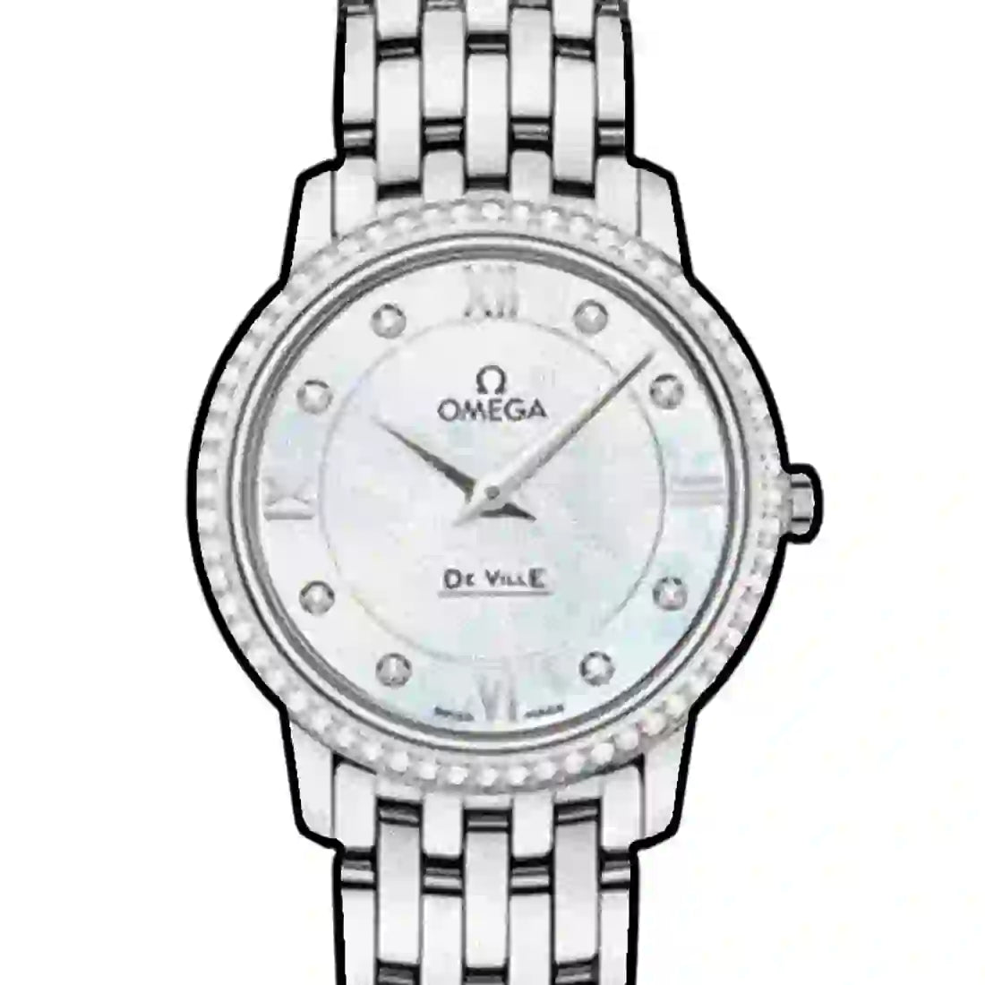 Omega De Ville Prestige Quartz White 27mm