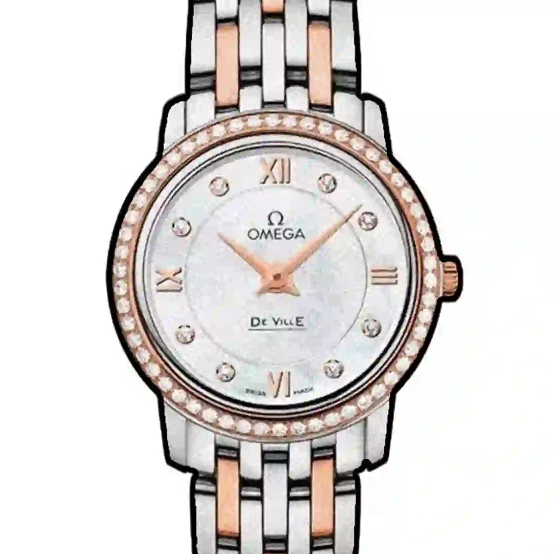 Omega De Ville Quartz White 24mm