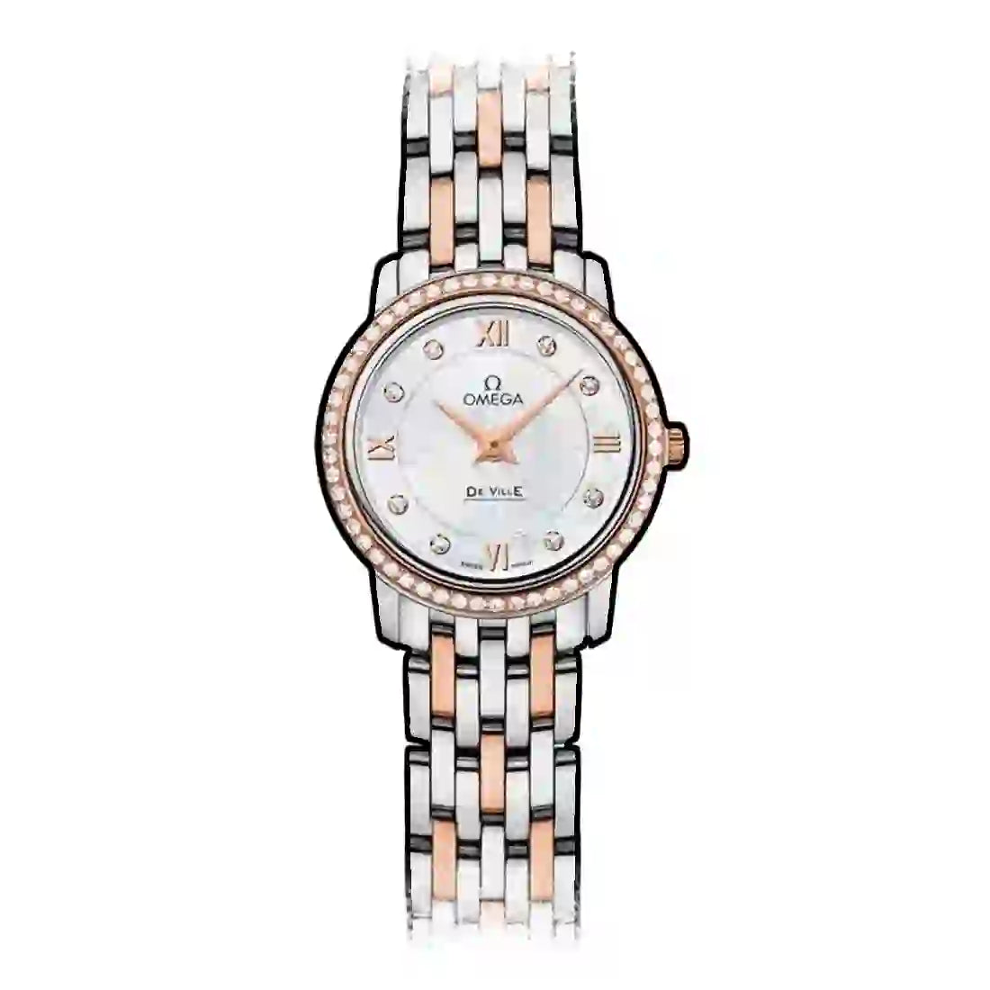 Omega De Ville Quartz White 24mm