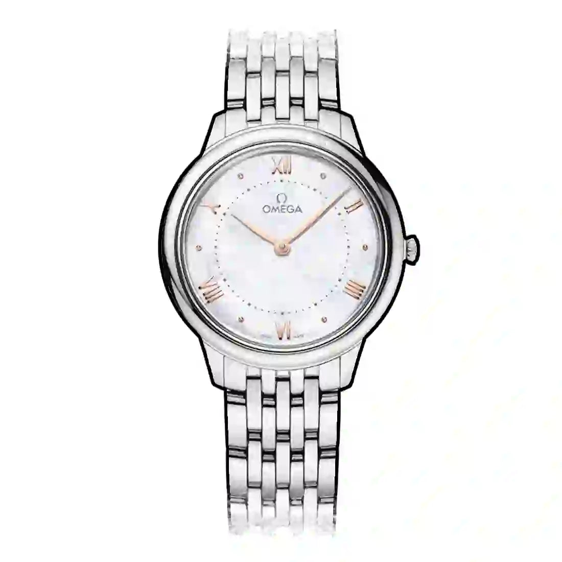 Omega De Ville Prestige Quartz Pearl White 30mm