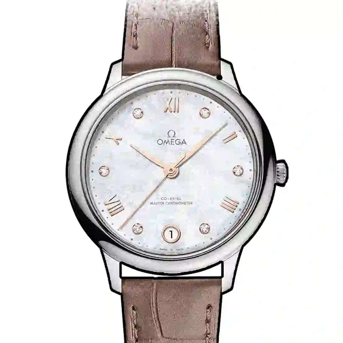 Omega De Ville Co-Axial Master Automatic Pearl White 34mm