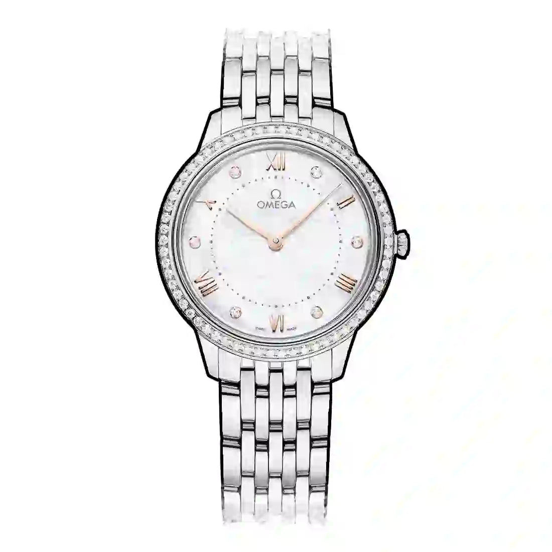 Omega De Ville Quartz White 30mm