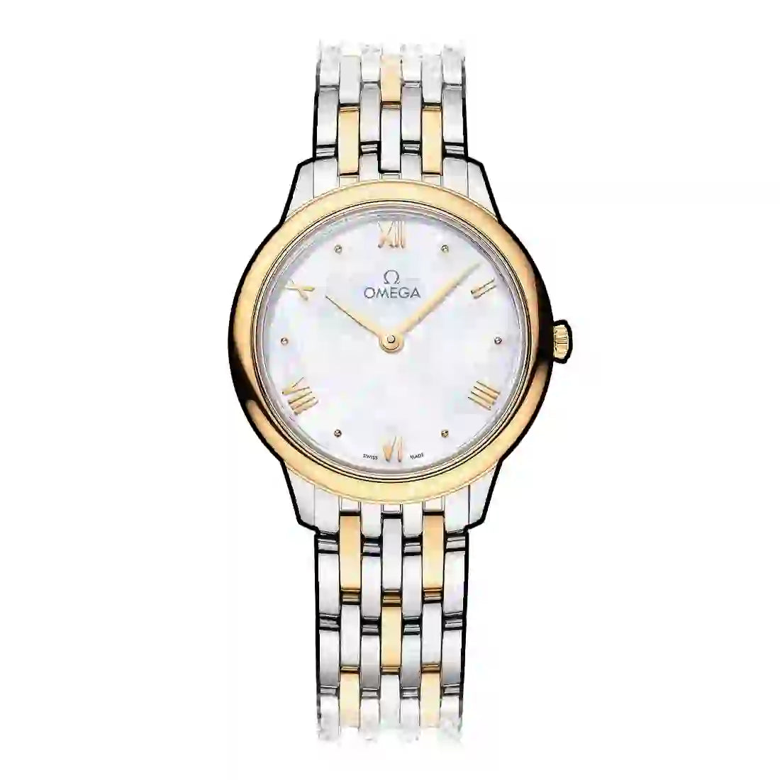 Omega De Ville Prestige Quartz Pearl White 28mm