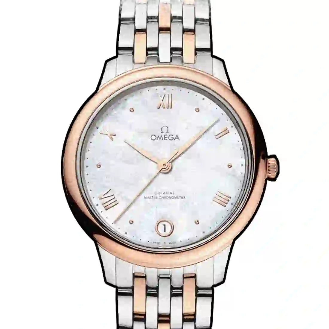Omega De Ville Co-Axial Master Automatic Pearl White 34mm
