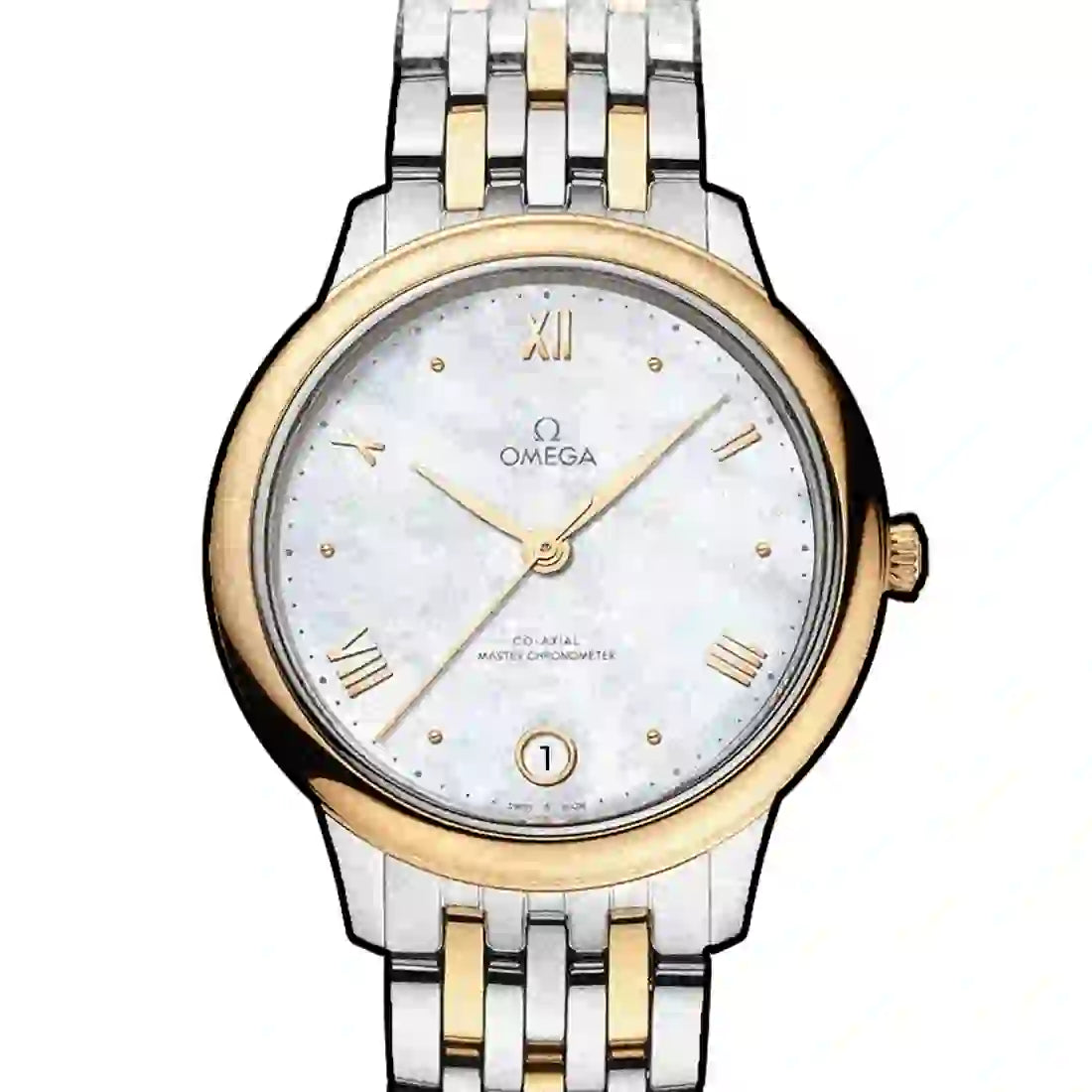 Omega De Ville Co-Axial Master Automatic Pearl White 34mm