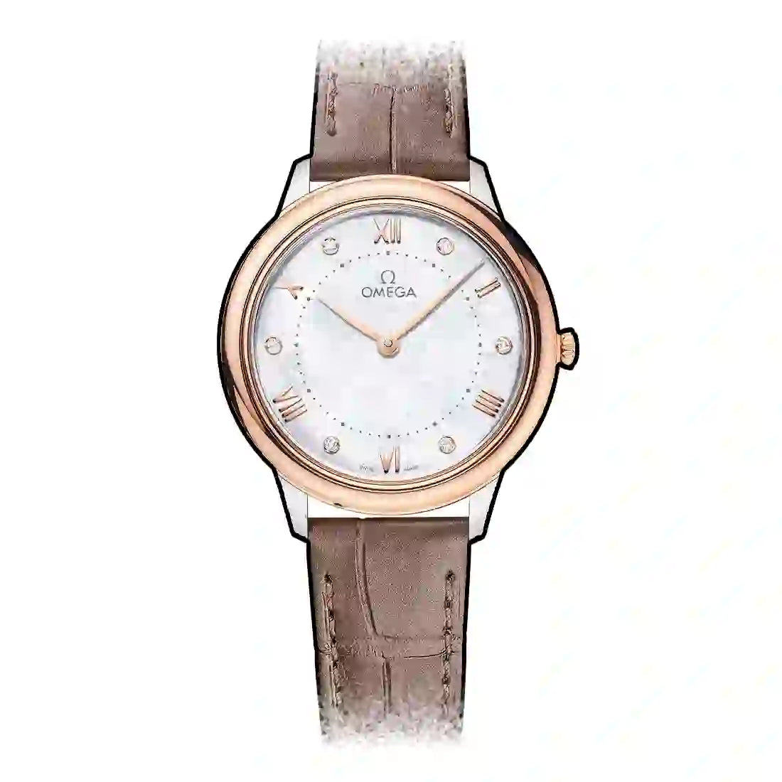 Omega De Ville Prestige Quartz Pearl White 30mm