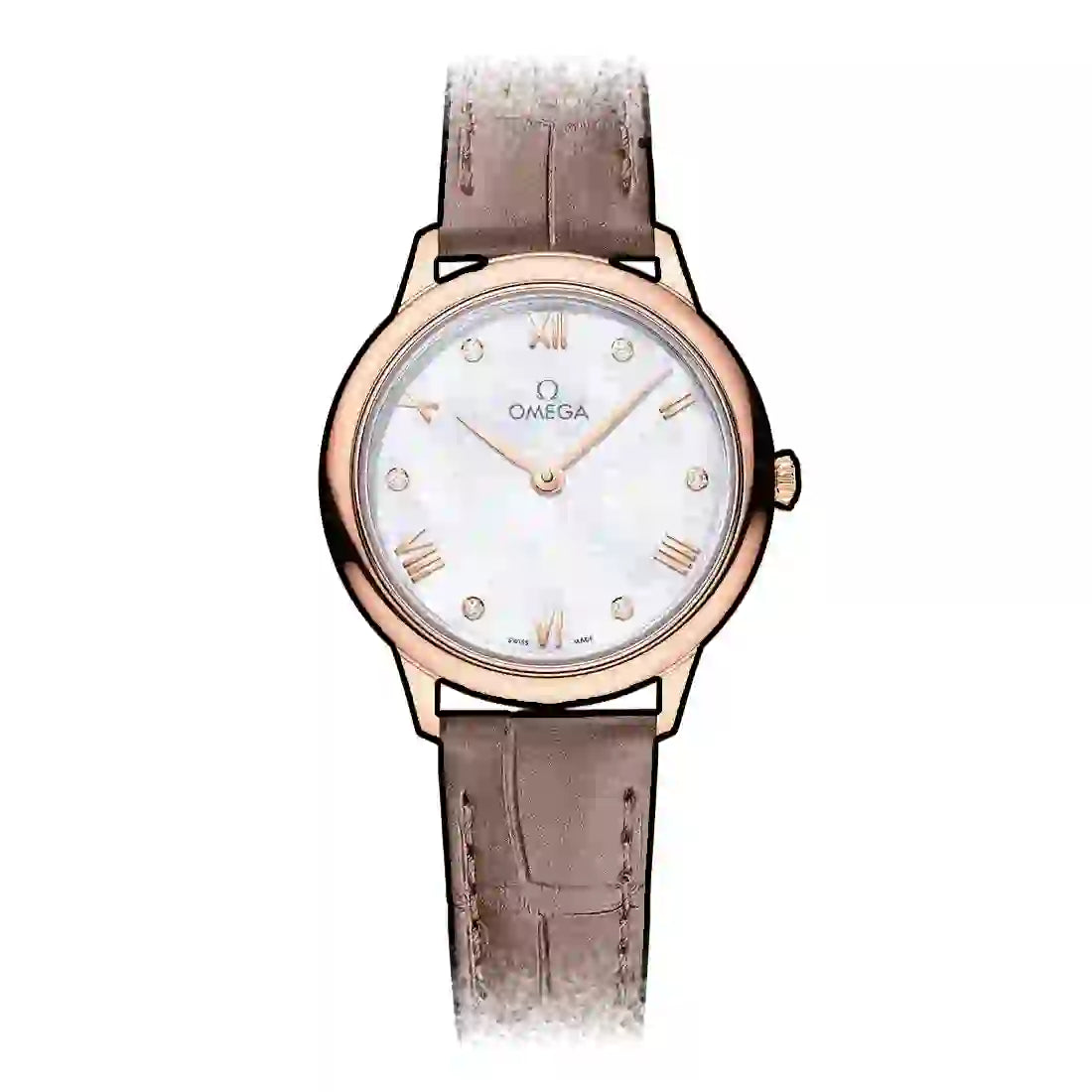 Omega De Ville Prestige Quartz Pearl White 28mm