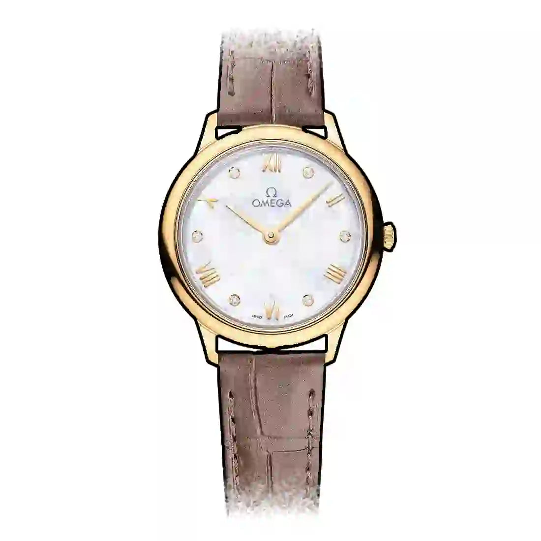 Omega De Ville Prestige Quartz Pearl White 28mm
