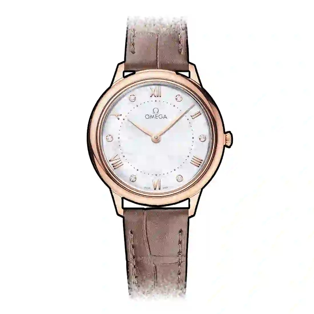 Omega De Ville Prestige Quartz Pearl White 30mm