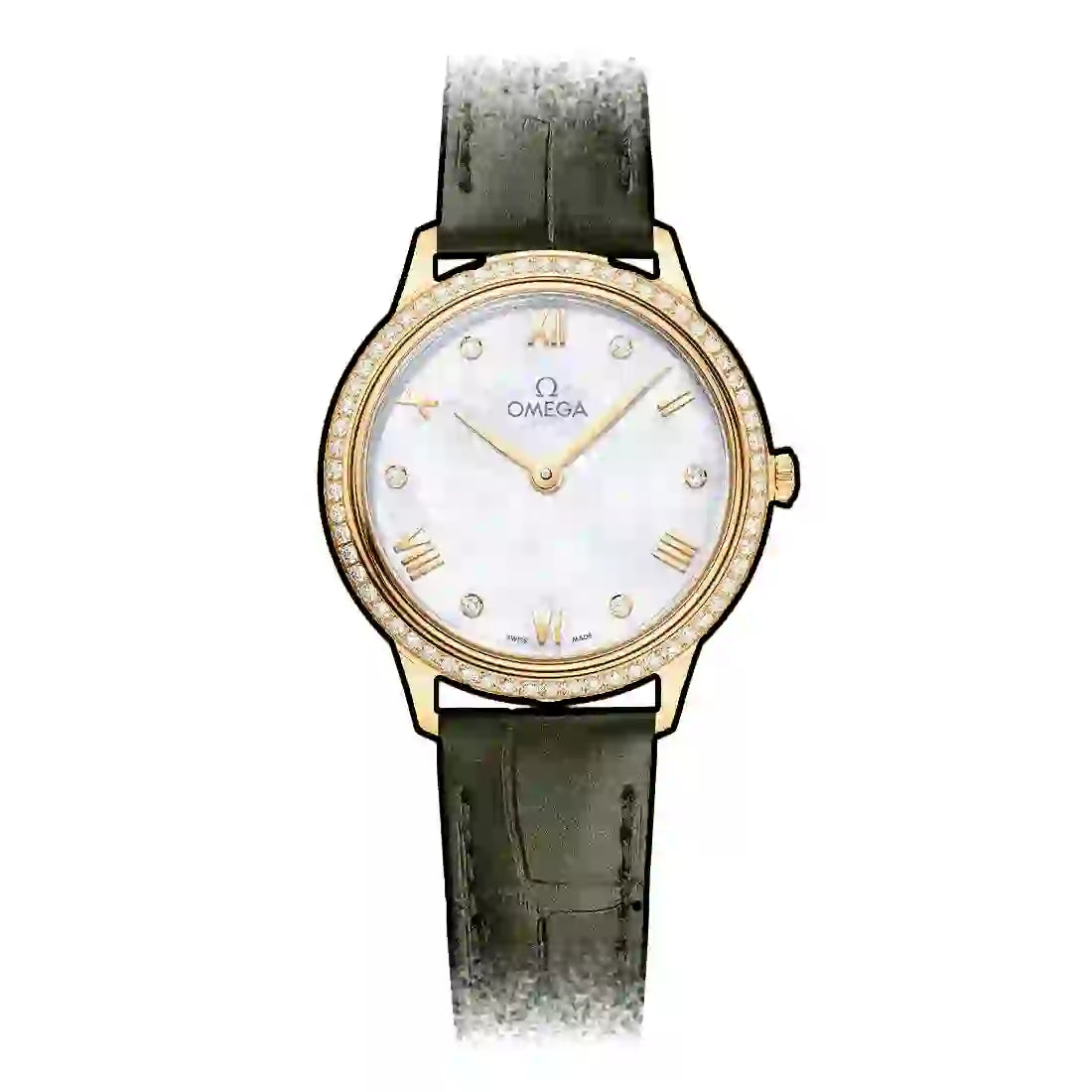 Omega De Ville Prestige Quartz Pearl White 28mm