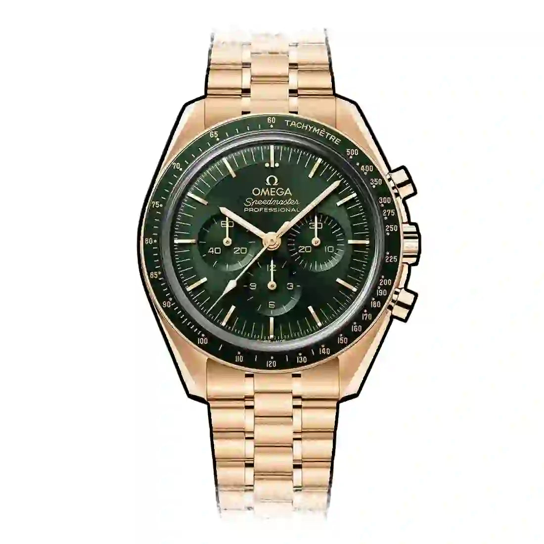 Omega Speedmaster Moonwatch Co-Axial Master Chronometer Chronographe Remontage Manuel Vert 42mm