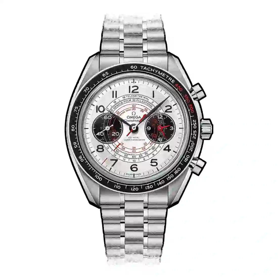 Omega Speedmaster Chronoscope Co-Axial Master Chronomètre Chronographe Remontage Manuel Argent 43mm