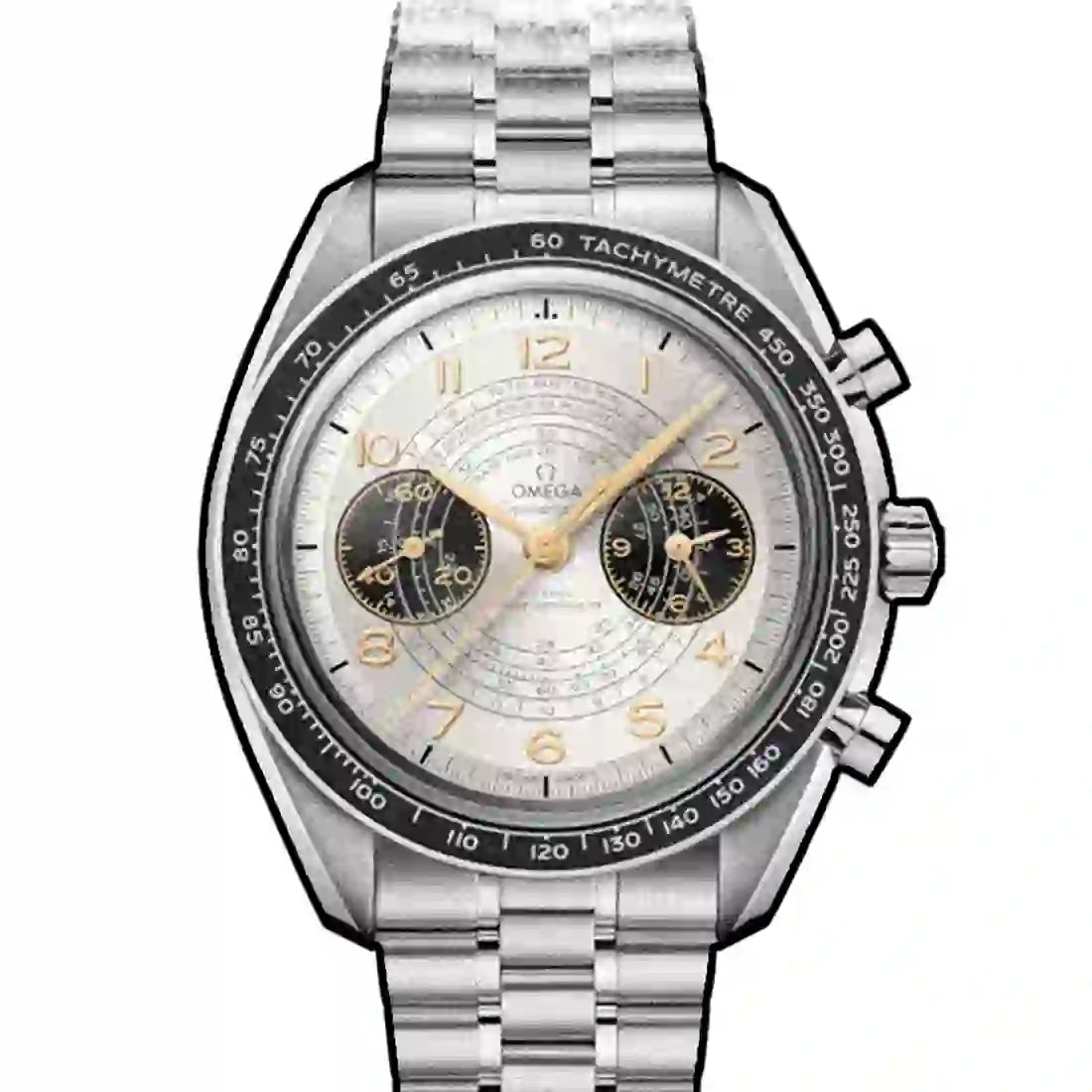Omega Speedmaster Chronoscope Manual winding Silver 43mm