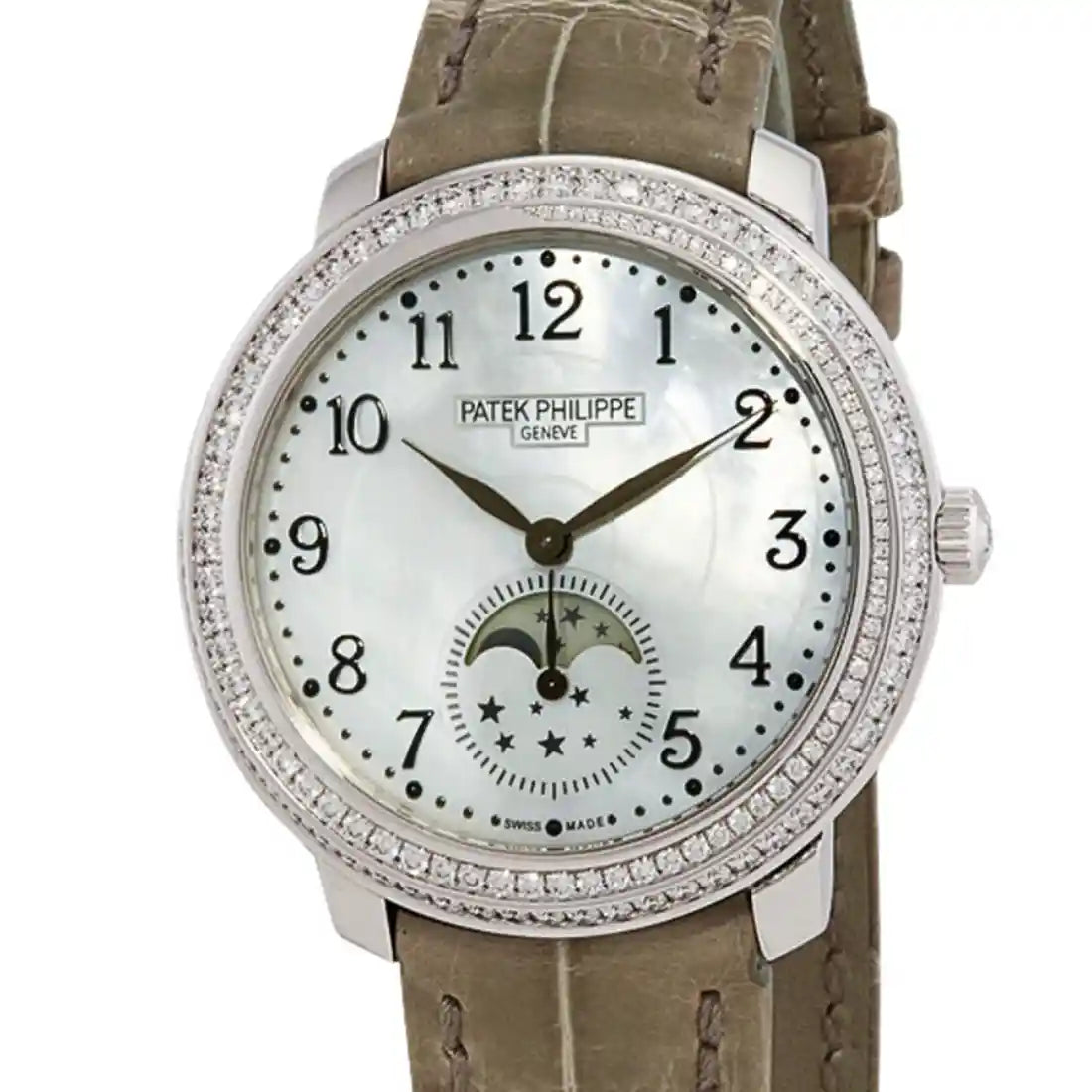 Patek Philippe Komplikationen Handaufzug Perlmutt