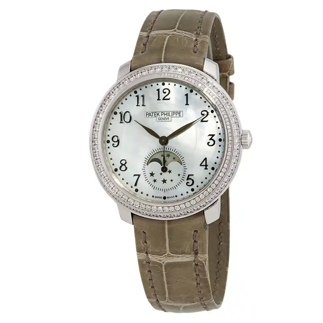 Patek Philippe Komplikationen Handaufzug Perlmutt