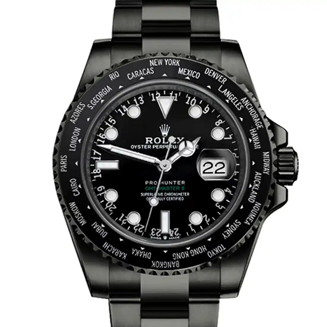 Pro Hunter GMT II Automatik Schwarz