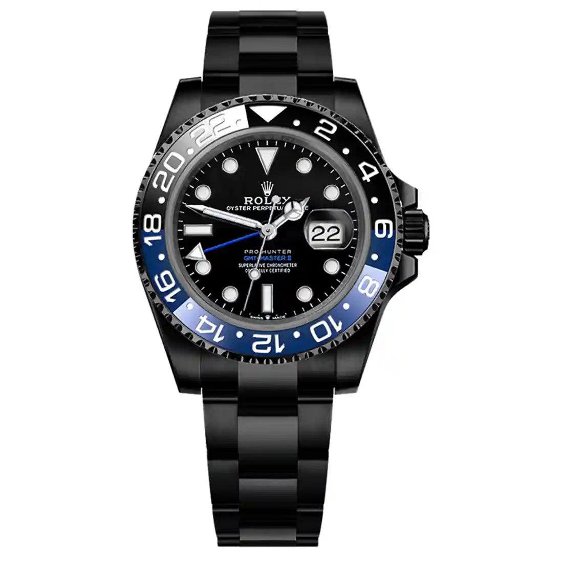 Pro Hunter GMT-Master Automatic Zwart 40 mm