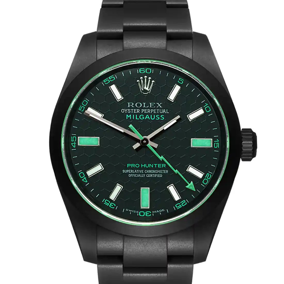 Pro Hunter Milgauss Automatik mitHonigwaben-Muster