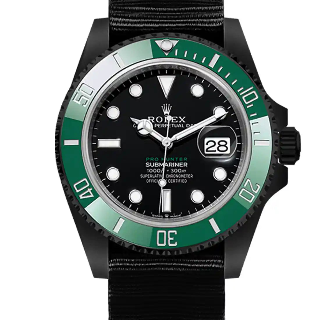 Pro Hunter Submariner Automatic Zwart 41 mm