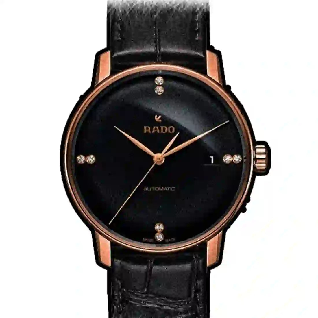 Rado Coupole Automatic Zwart 38 mm