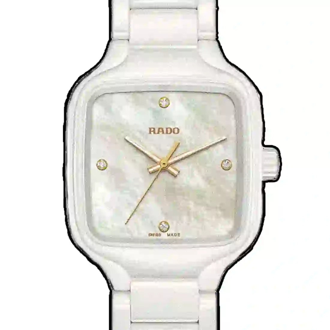 Rado True Square Quartz Parelwit 29 mm