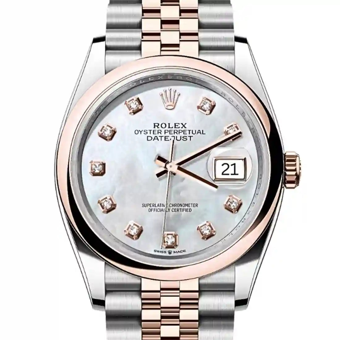 Rolex Datejust met parelmoer, 36 mm