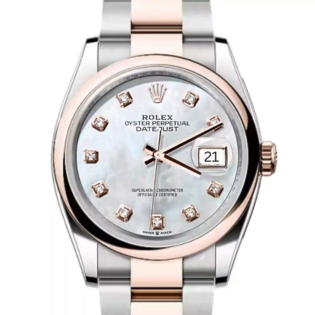 Rolex Datejust met parelmoer, 36 mm