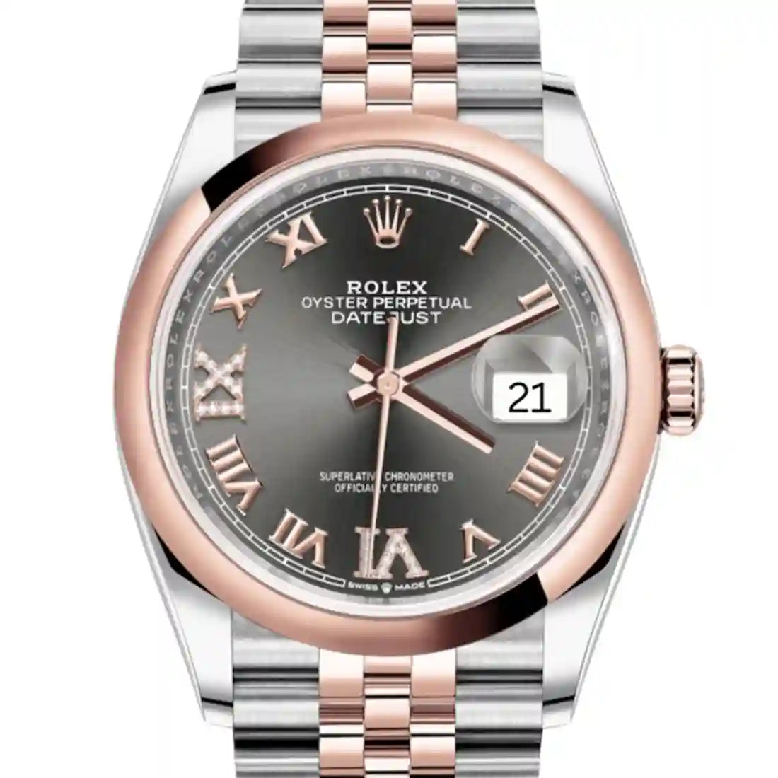 Rolex Datejust Automatik Grau