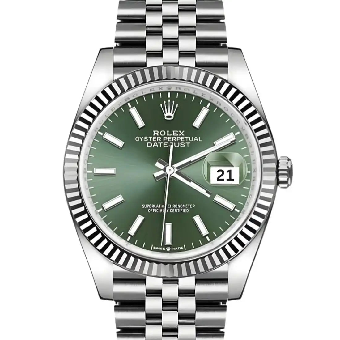 Rolex Datejust Automatik Grün