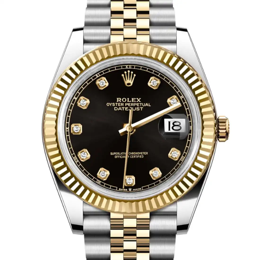 Rolex Datejust Zwart 41 mm