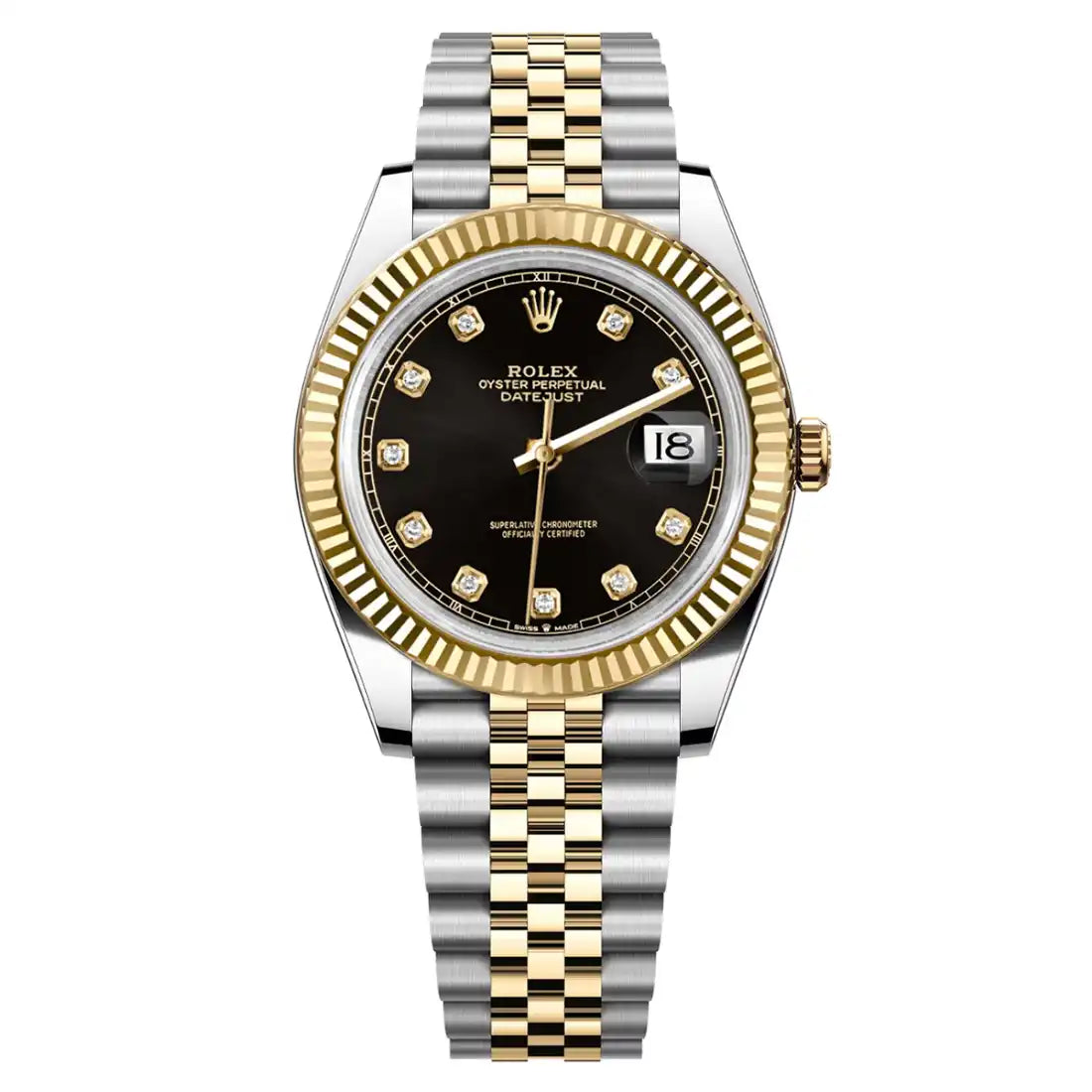 Rolex Datejust Zwart 41 mm
