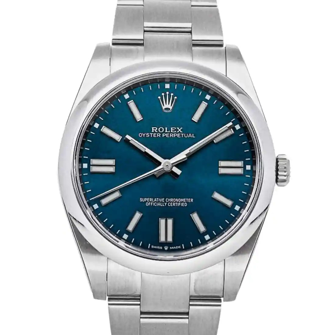 Rolex Oyster Perpetual Automatic Blauw 34 mm