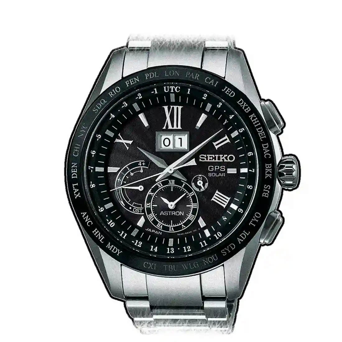 Seiko Astron Gps Solar Black 45mm