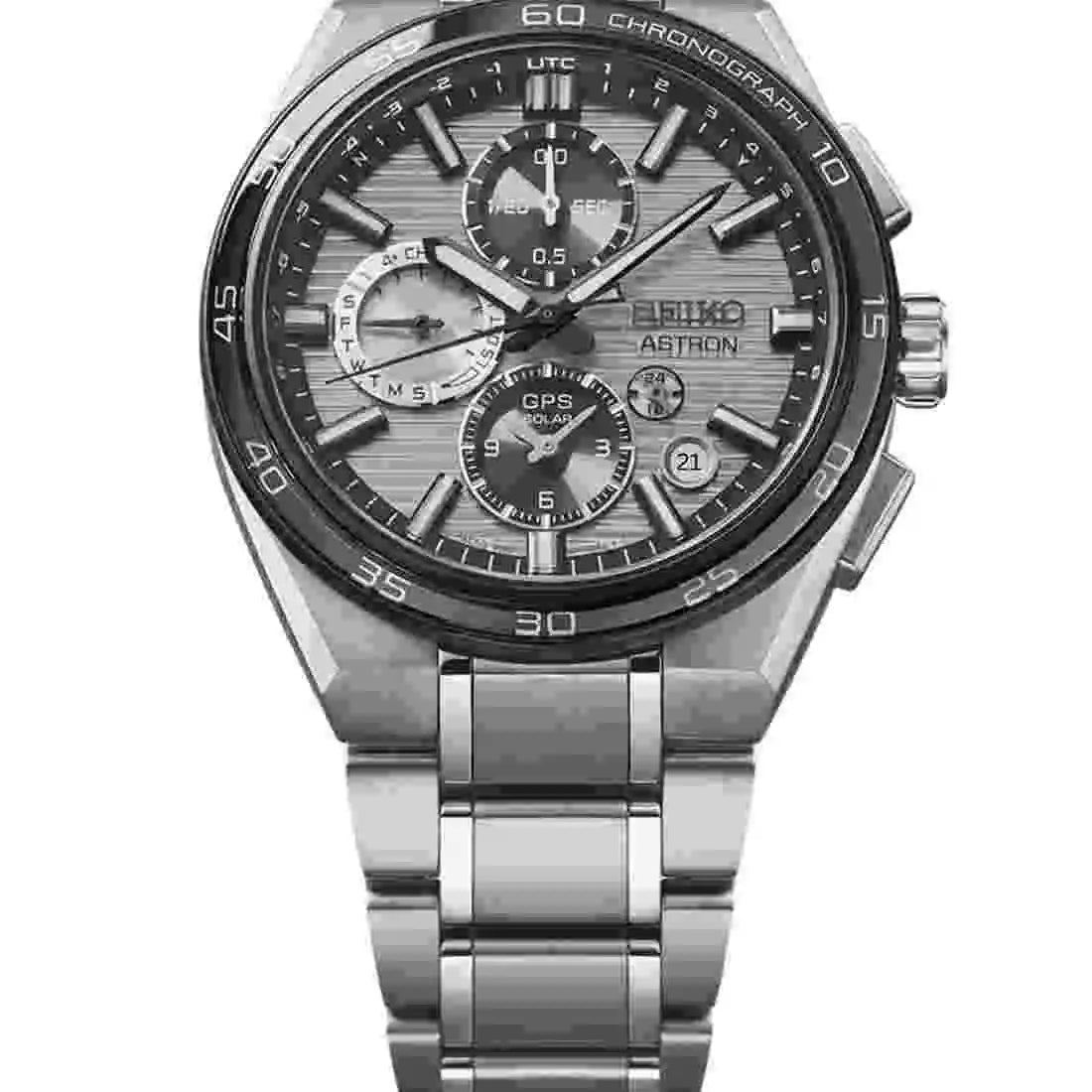 Seiko Astron GPS solaire Argent 44mm