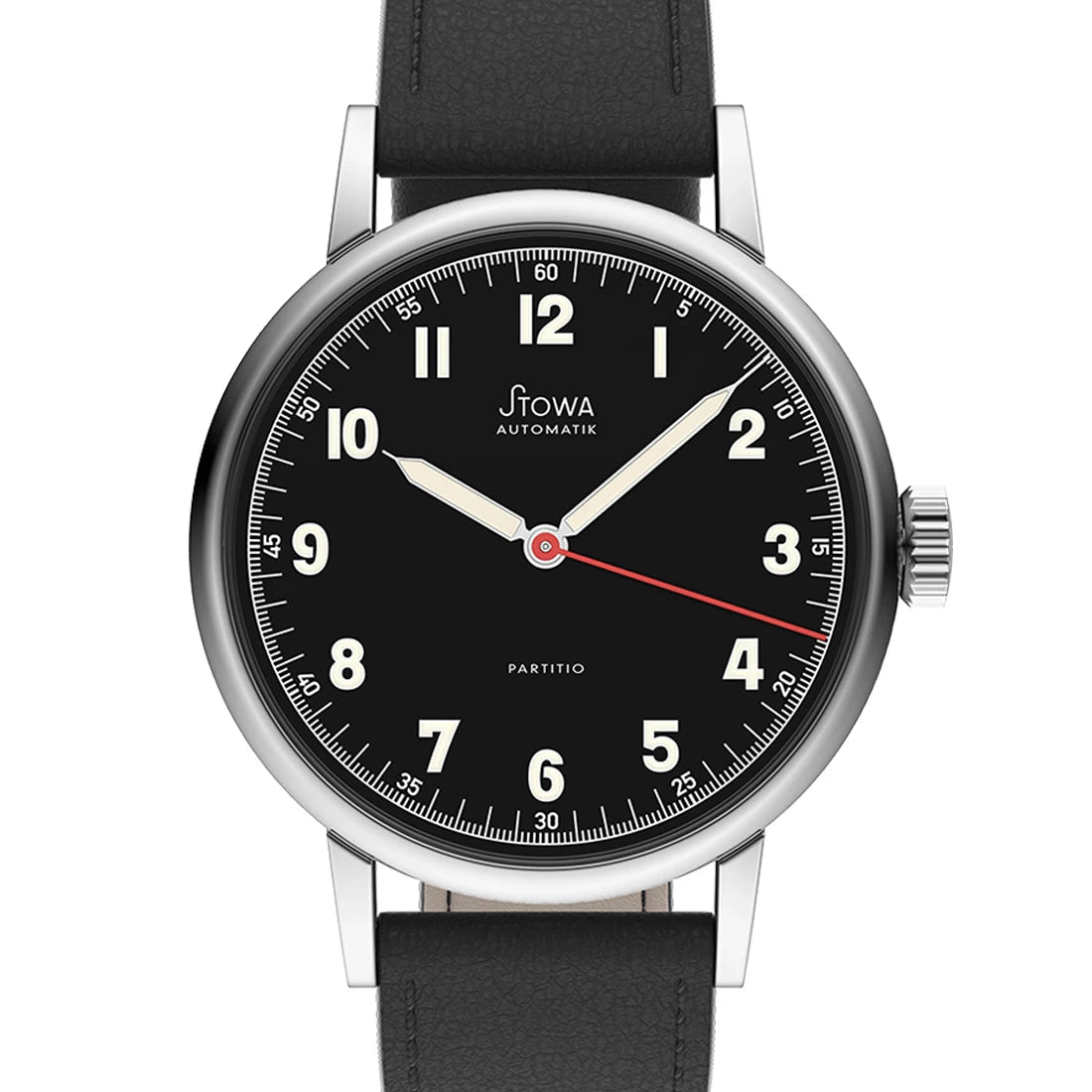 STOWA Partitio Classic Schwarz Rot , Automatik Schwarz