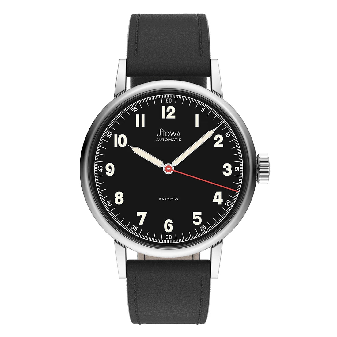 STOWA Partitio Classic Schwarz Rot , Automatik Schwarz