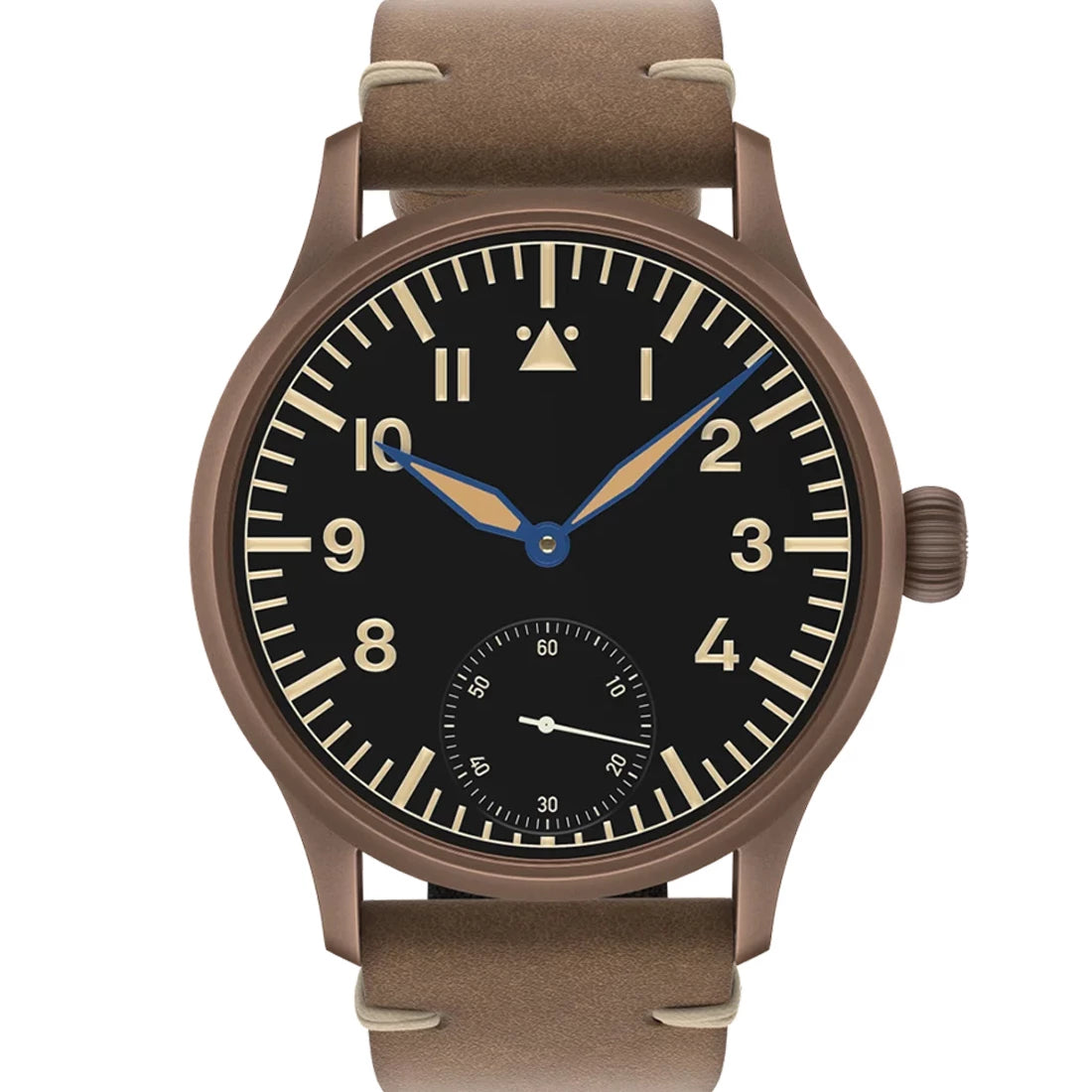 STOWA Flieger 6498 Bronze Vintage Manual winding Black 41mm