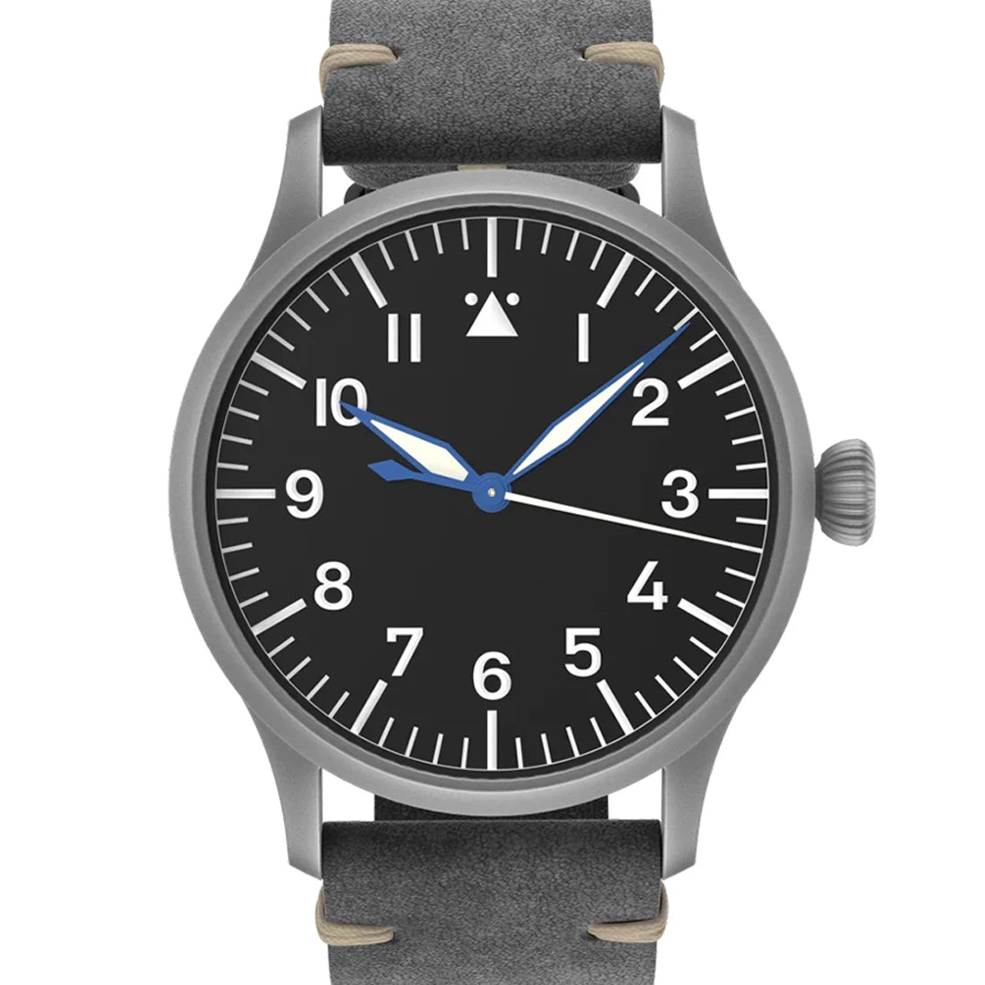 STOWA Flieger Olymp Silver Manual winding Black 42mm