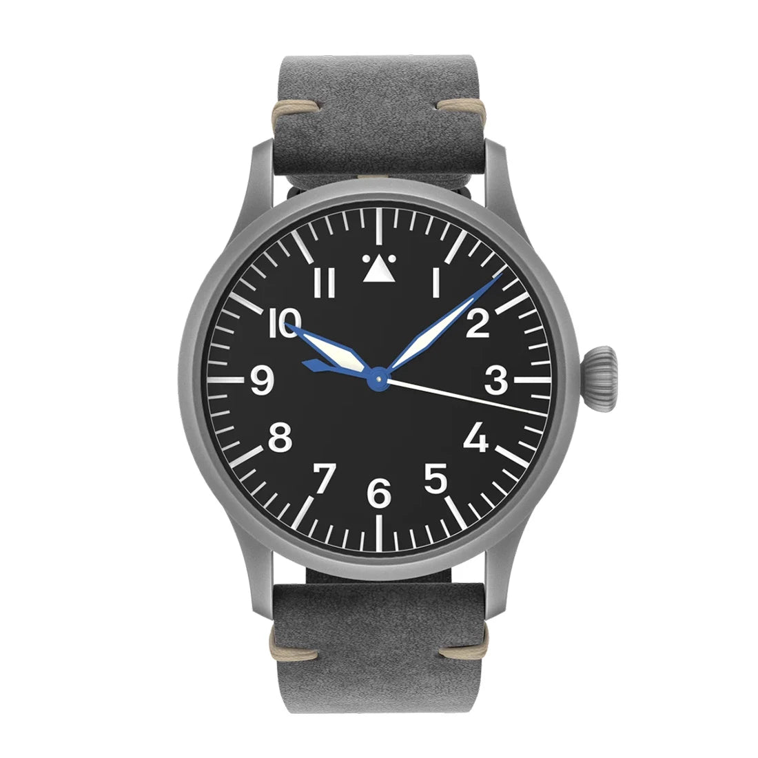 STOWA Flieger Olymp Silver Manual winding Black 42mm