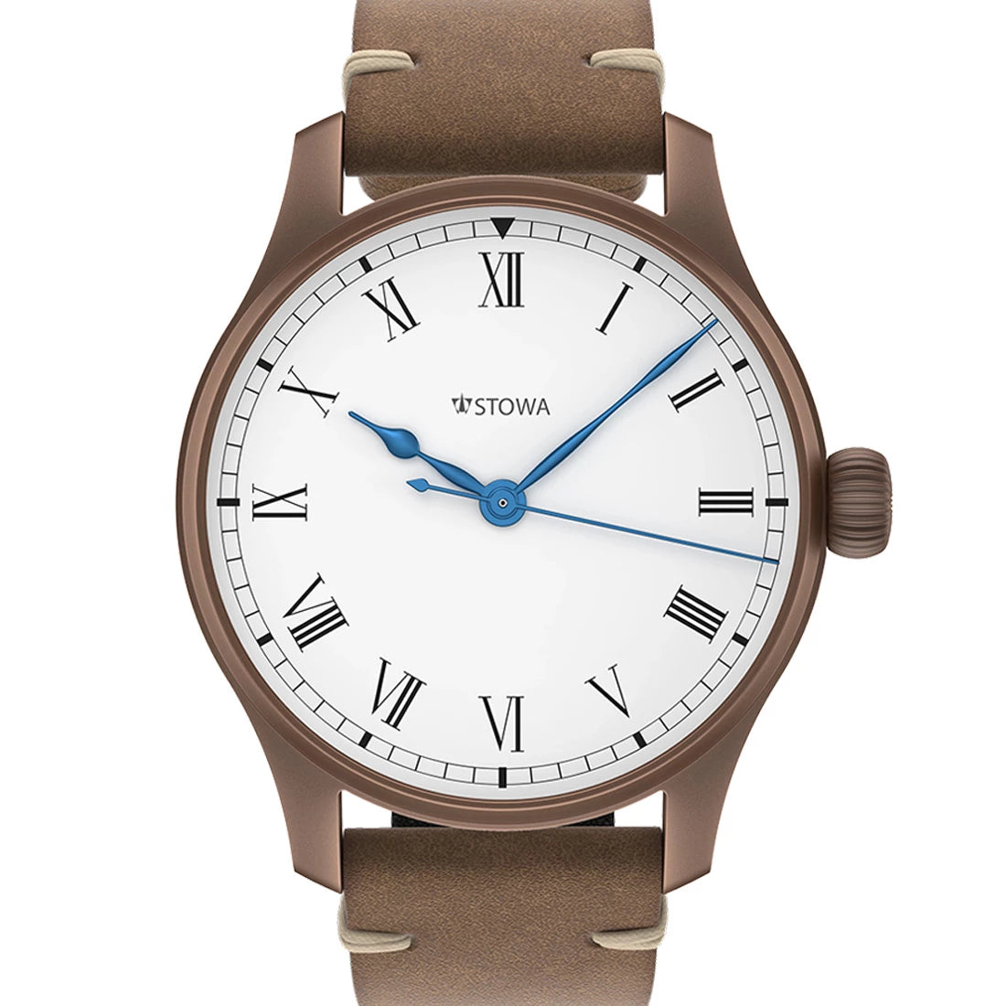 STOWA Marine Bronze Vintage chiffres romains Automatique Blanc 40mm