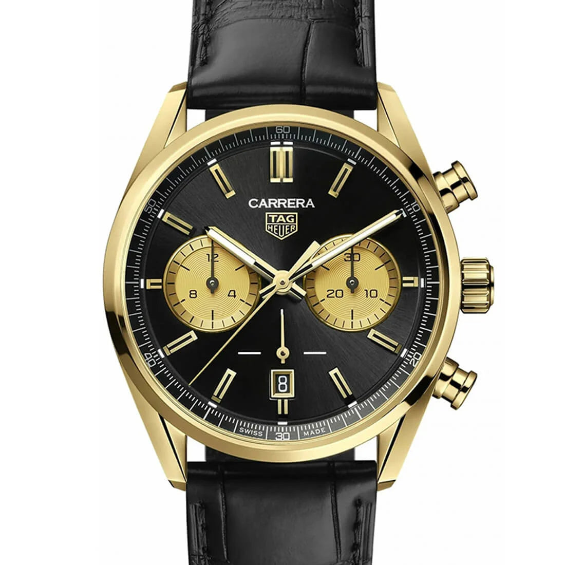 TAG Heuer Carrera Automatic Zwart 42 mm