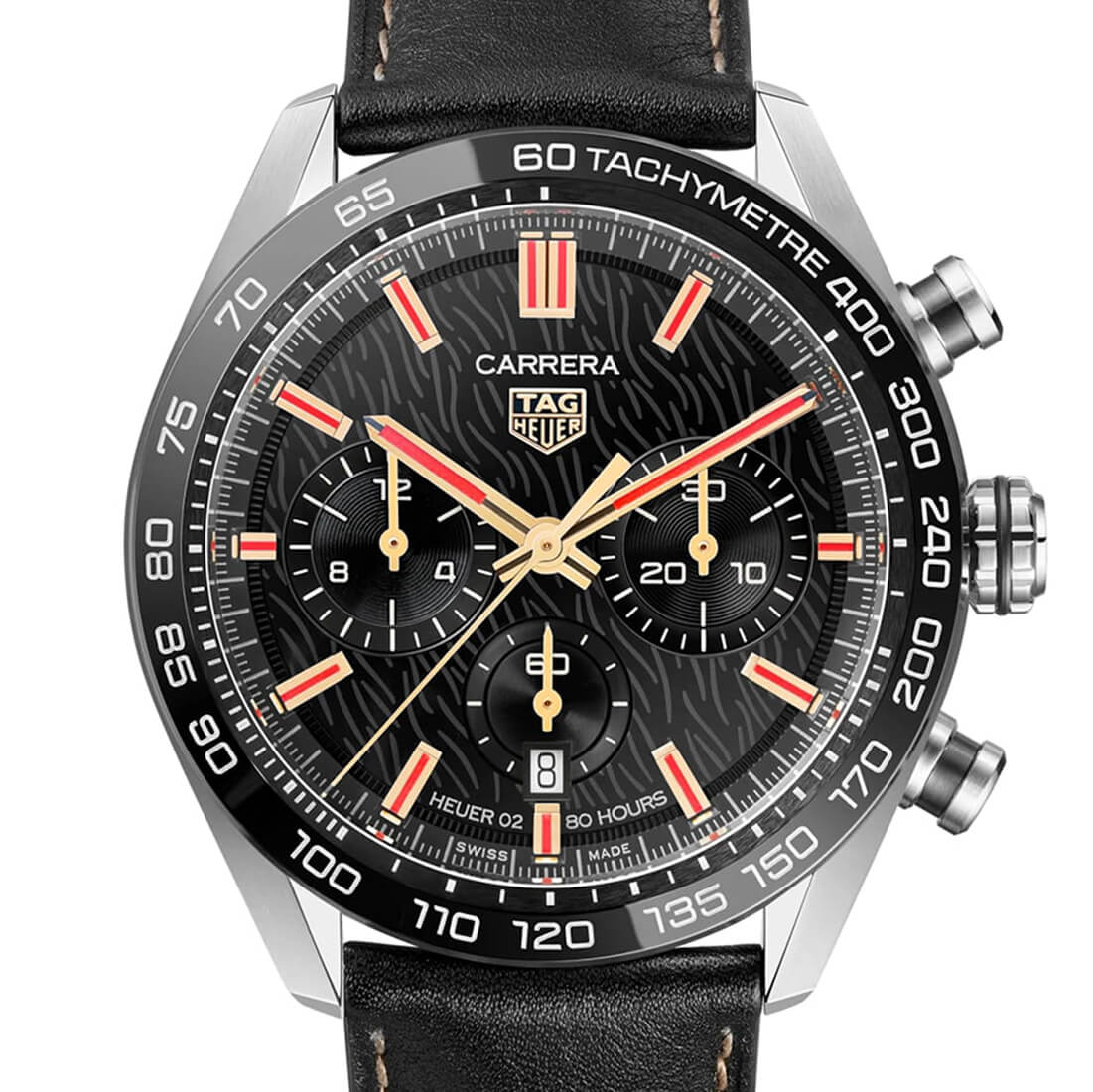 TAG Heuer Carrera Automatic Zwart 44 mm